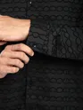 Black Fur Wave Textured Shirt