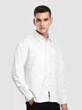 White Fur Wave Textured Shirt