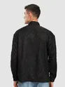 Black Fur Abstract Textured Shirt