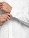 White Fur Abstract Textured Shirt