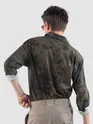Brown Tropical Printed Viscose Shirt