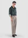 Grey Tropical Printed Viscose Shirt