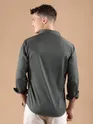 Dark Grey Smooth Fit Solid Shirt