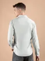 Light Grey Smooth Fit Solid Shirt