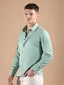 Seafoam Blue Smooth Fit Solid Shirt