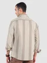 Brown Cotton Stripe Shirt