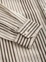 Brown Cotton Stripe Shirt