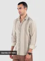 Brown Cotton Stripe Shirt
