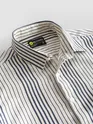 Navy Cotton Stripe Shirt