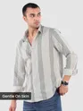 Navy Cotton Stripe Shirt