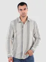 Navy Cotton Stripe Shirt