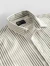 Olive Cotton Stripe Shirt