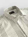 Olive Cotton Stripe Shirt
