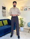 Clay Beige Satin Shirt