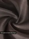 Brown Double Cuff Satin Shirt