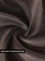 Brown Double Cuff Satin Shirt