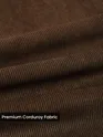 Brown Solid Corduroy Shirt