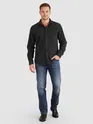 Dark Grey Solid Corduroy Shirt