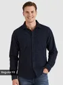 Navy Solid Corduroy Shirt
