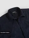 Navy Solid Corduroy Shirt