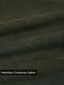 Olive Green Solid Corduroy Shirt