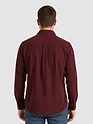 Wine Solid Corduroy Shirt