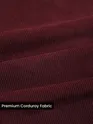 Wine Solid Corduroy Shirt