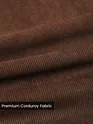 Brown Solid Corduroy Shirt