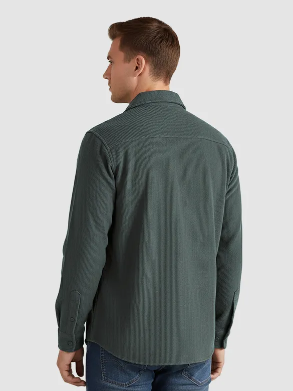 Forest Green Dual Pocket Corduroy Shirt
