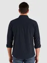 Navy Blue Dual Pocket Corduroy Shirt