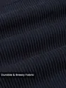 Navy Blue Dual Pocket Corduroy Shirt
