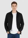 Black Recycled Solid Flannel Shirt