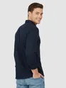 Navy Recycled Solid Flannel Shirt
