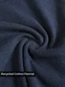 Navy Recycled Solid Flannel Shirt