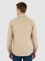 Sand Brown Recycled Solid Flannel Shirt