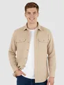 Sand Brown Recycled Solid Flannel Shirt