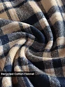 Beige Recycled Checked Flannel Shirt