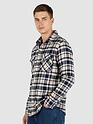 Beige Recycled Checked Flannel Shirt