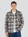 Beige Recycled Checked Flannel Shirt