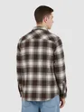 Brown Recycled Checked Flannel Shirt