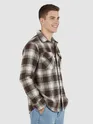 Brown Recycled Checked Flannel Shirt