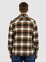 Caramel Brown Recycled Checked Flannel Shirt