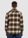Caramel Brown Recycled Checked Flannel Shirt