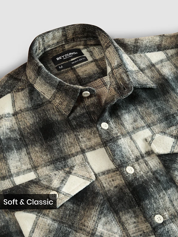 Fawn Recycled Checked Flannel Shirt