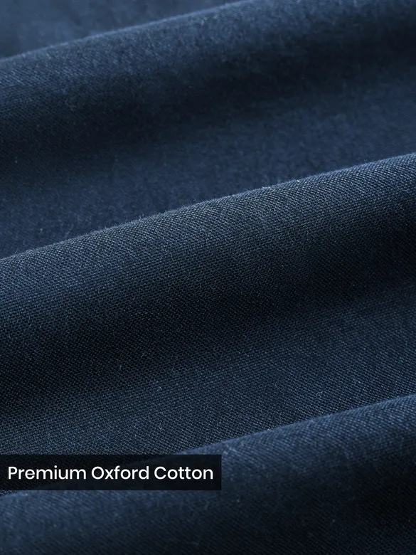 Navy Button Down Oxford Shirts