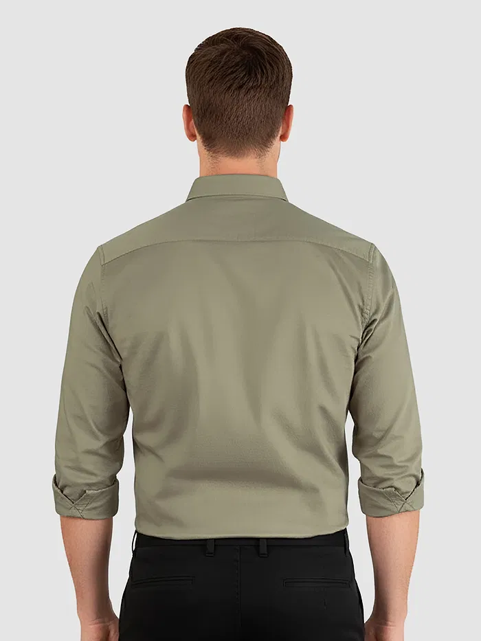Olive Button Down Oxford Shirts