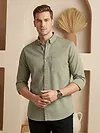 Olive Button Down Oxford Shirts
