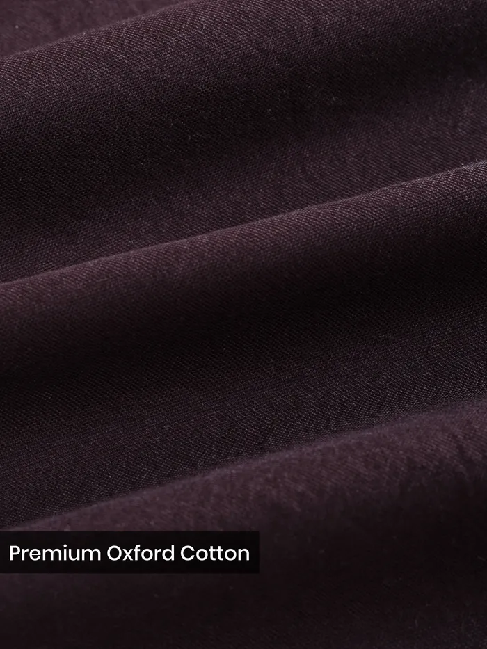 Wine Button Down Oxford Shirts