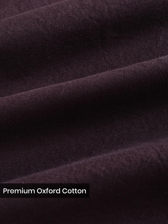 Wine Button Down Oxford Shirts