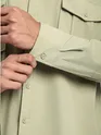 Beige Roll Up Sleeve Shirt